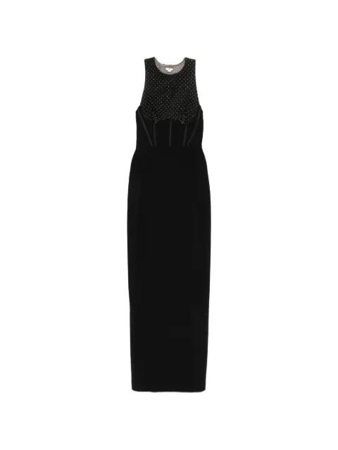 crystal-embellished open-back maxi dress by ELISABETTA FRANCHI