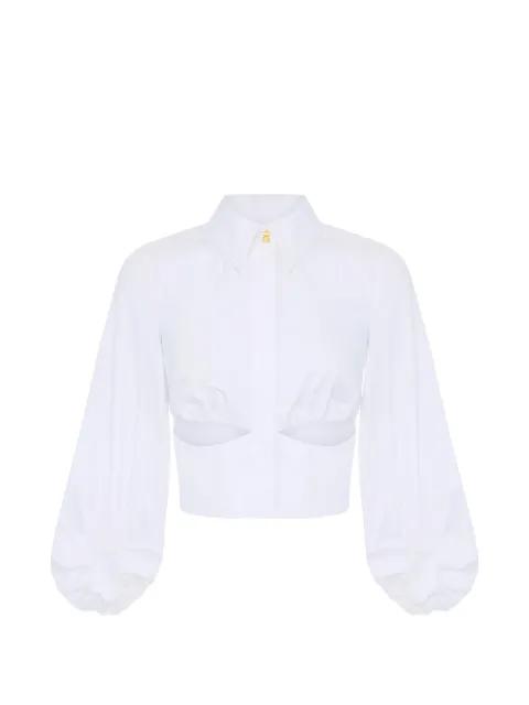 cut-out balloon-sleeve shirt by ELISABETTA FRANCHI