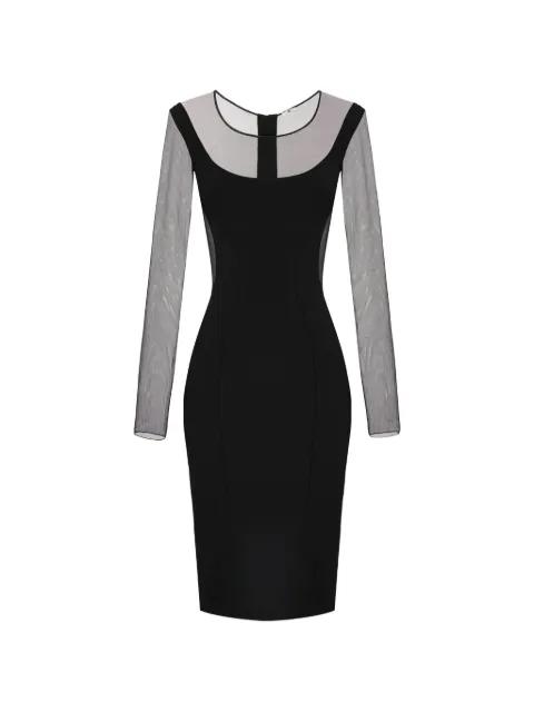cut-out sheer midi dress by ELISABETTA FRANCHI