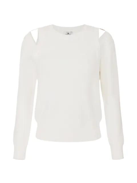 cut-out shoulder-plaque sweater by ELISABETTA FRANCHI