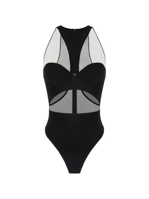 cut-out tulle bodysuit by ELISABETTA FRANCHI