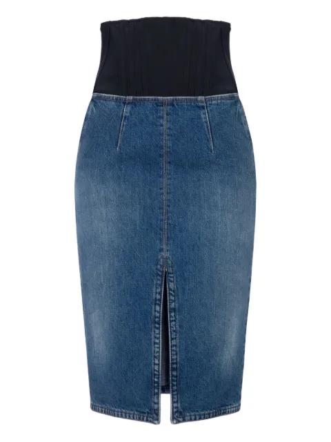 denim midi skirt by ELISABETTA FRANCHI