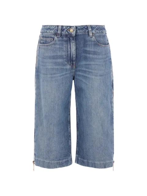 denim zip shorts by ELISABETTA FRANCHI