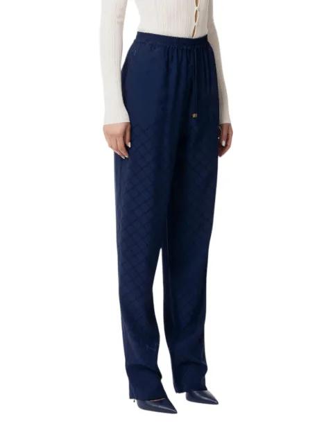 diamond jacquard trousers by ELISABETTA FRANCHI
