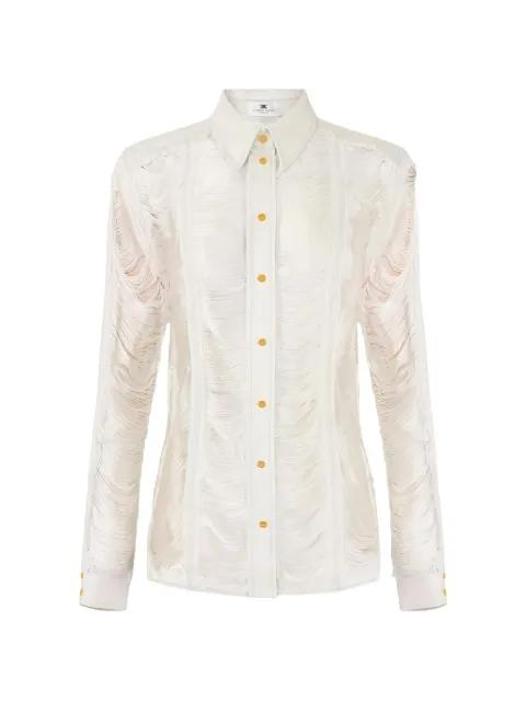 distressed fringed shirt by ELISABETTA FRANCHI