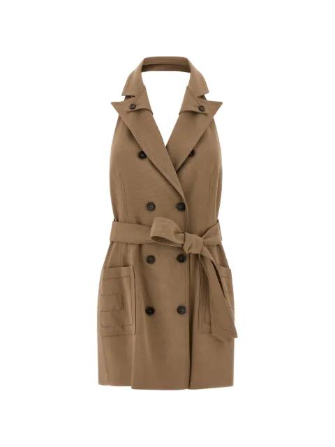 double-breasted belted mini dress by ELISABETTA FRANCHI