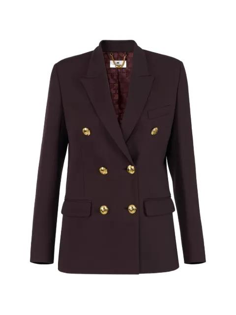 double-breasted button blazer by ELISABETTA FRANCHI