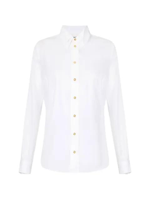 double-collar logo-embroidered shirt by ELISABETTA FRANCHI