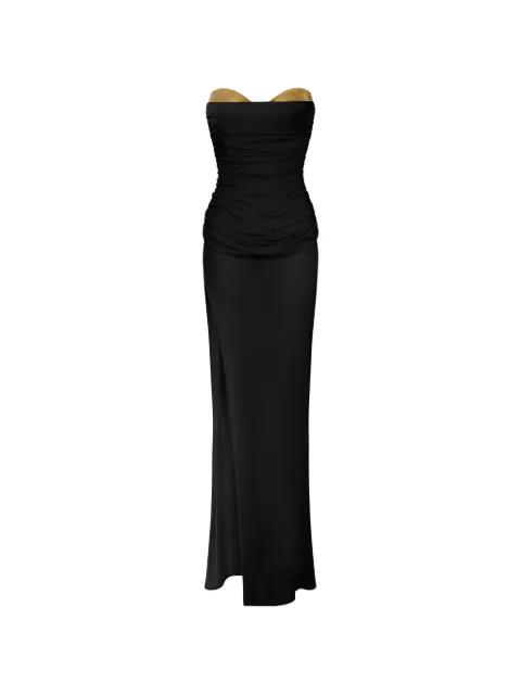 drape-detailing maxi dress by ELISABETTA FRANCHI