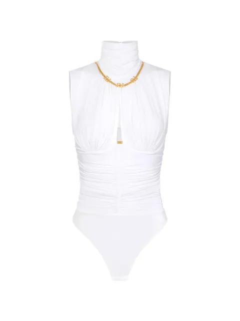 draped chain bodysuit by ELISABETTA FRANCHI