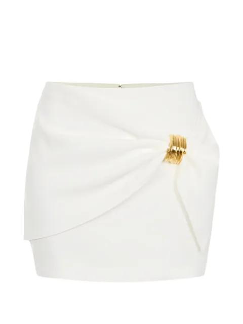 draped detail mini skirt by ELISABETTA FRANCHI