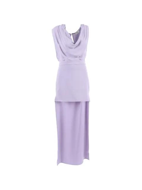 draped neckline mini dress by ELISABETTA FRANCHI