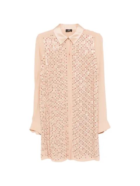 embellished shirt dress by ELISABETTA FRANCHI