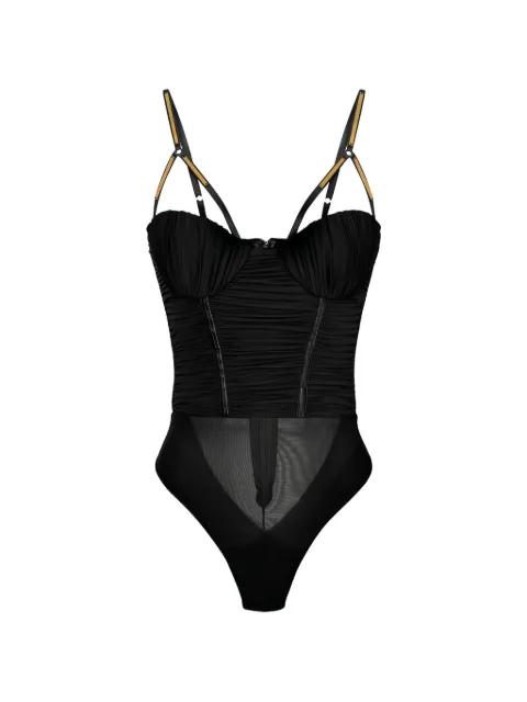 embellished-strap bodysuit by ELISABETTA FRANCHI