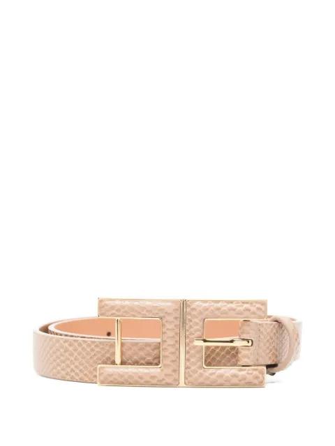 embossed-effect buckled belt by ELISABETTA FRANCHI