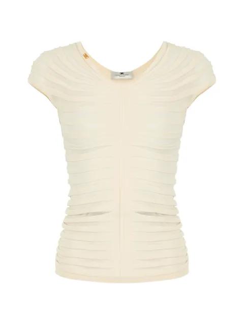 embossed fan-pattern top by ELISABETTA FRANCHI