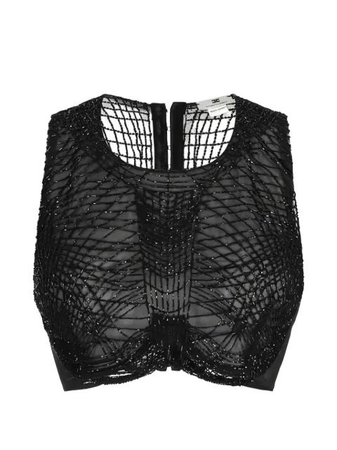 embroidered-crystals top by ELISABETTA FRANCHI