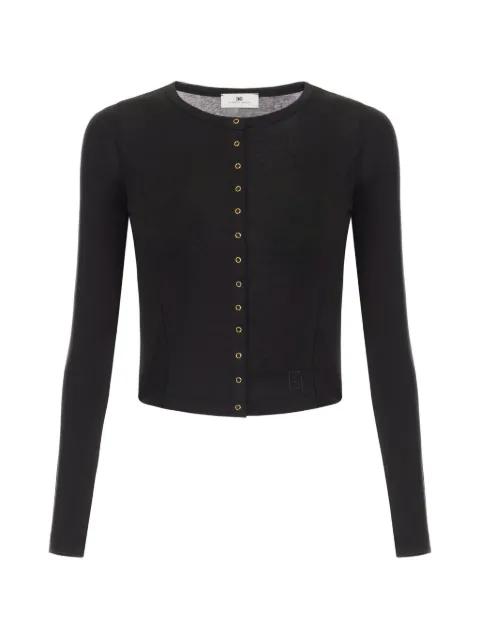 embroidered logo cardigan by ELISABETTA FRANCHI