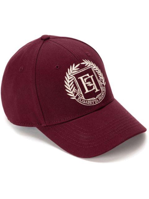 embroidered-logo cotton baseball cap by ELISABETTA FRANCHI