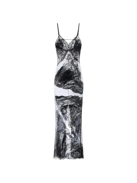 embroidered maxi dress by ELISABETTA FRANCHI
