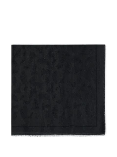 feather-themed lurex foulard scarf by ELISABETTA FRANCHI