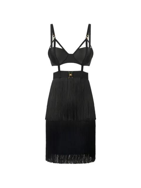 fringed mini dress by ELISABETTA FRANCHI