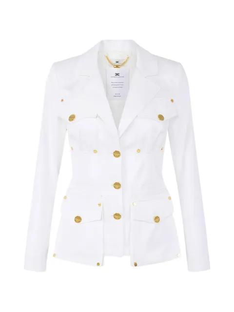 gabardine cargo-pockets jacket by ELISABETTA FRANCHI