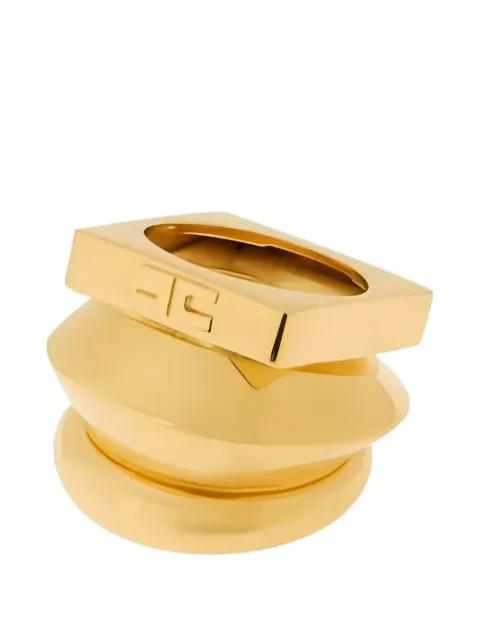 geometric logo-engraved ring by ELISABETTA FRANCHI