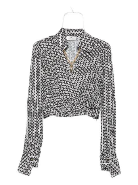 geometric-print wrap top by ELISABETTA FRANCHI