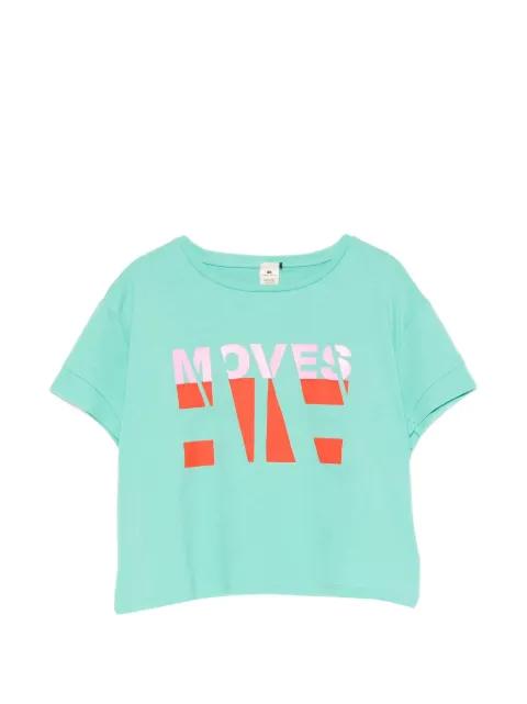graphic-print cropped T-shirt by ELISABETTA FRANCHI