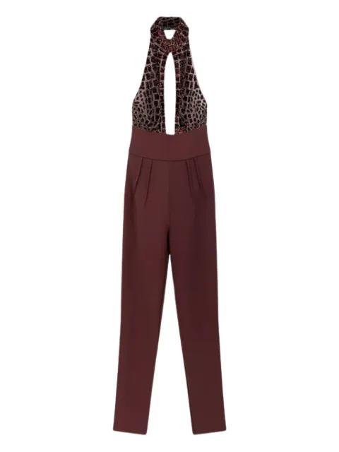 halter-neck sequin-embellished jumpsuit by ELISABETTA FRANCHI