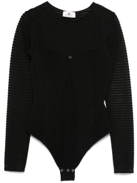 herringbone-pattern bodysuit by ELISABETTA FRANCHI