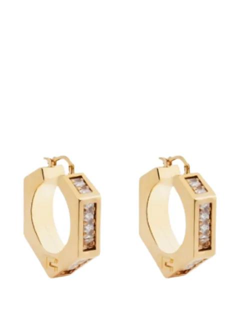 hexagonal stone earrings by ELISABETTA FRANCHI