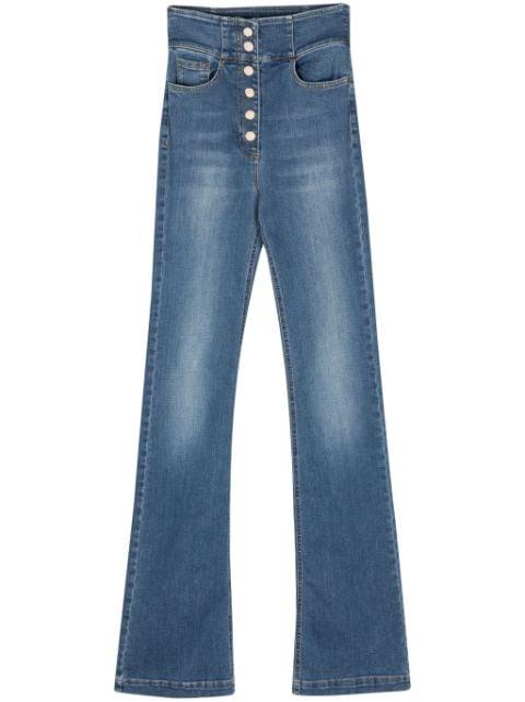 high-rise bootcut jeans by ELISABETTA FRANCHI
