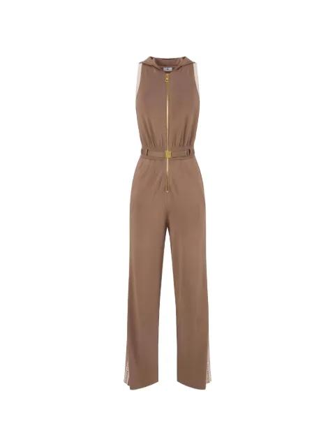 hoodied belted jumpsuit by ELISABETTA FRANCHI