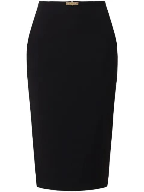 jewel-detail crepe midi dress by ELISABETTA FRANCHI