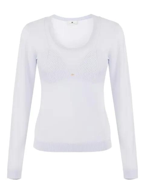 jewel-logo wool-blend top by ELISABETTA FRANCHI