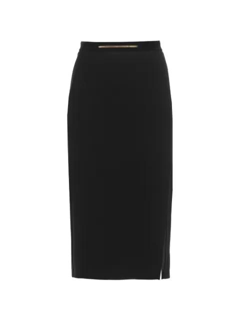 jewel-plaque side-slit midi skirt by ELISABETTA FRANCHI