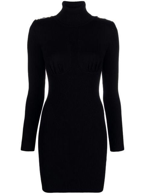 knitted long-sleeve minidress by ELISABETTA FRANCHI
