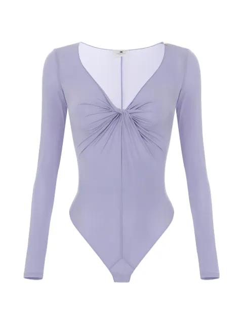 knot-detail draped bodysuit by ELISABETTA FRANCHI