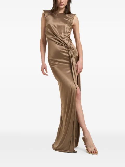 knotted-detail open-back dress by ELISABETTA FRANCHI
