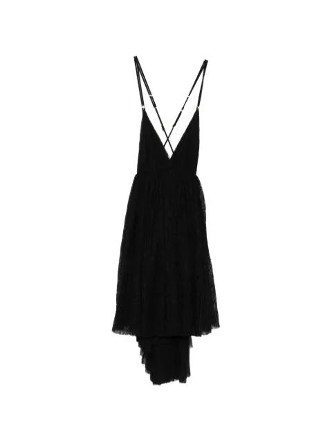lace asymmetric mini dress by ELISABETTA FRANCHI