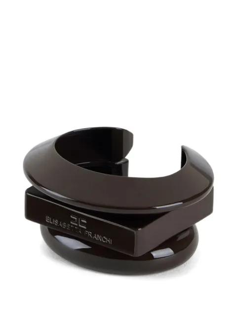lacquered geometric cuff bracelet by ELISABETTA FRANCHI
