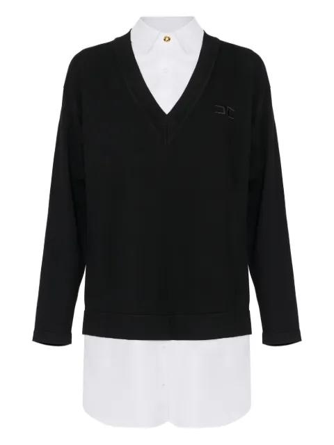 layered sweater dress by ELISABETTA FRANCHI