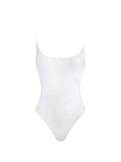 lettering-print swimsuit by ELISABETTA FRANCHI