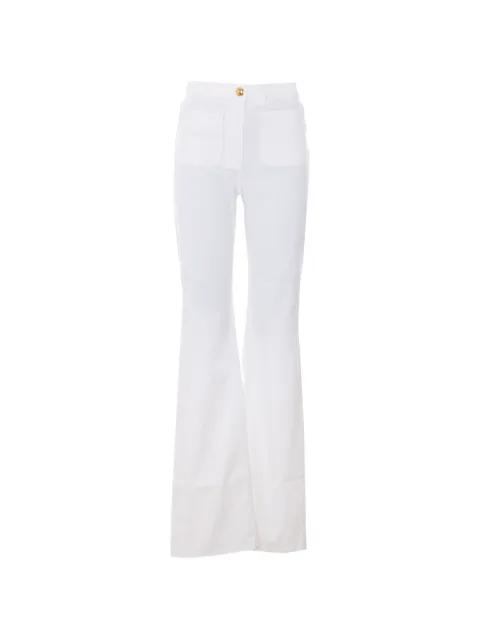 logo-button trousers by ELISABETTA FRANCHI