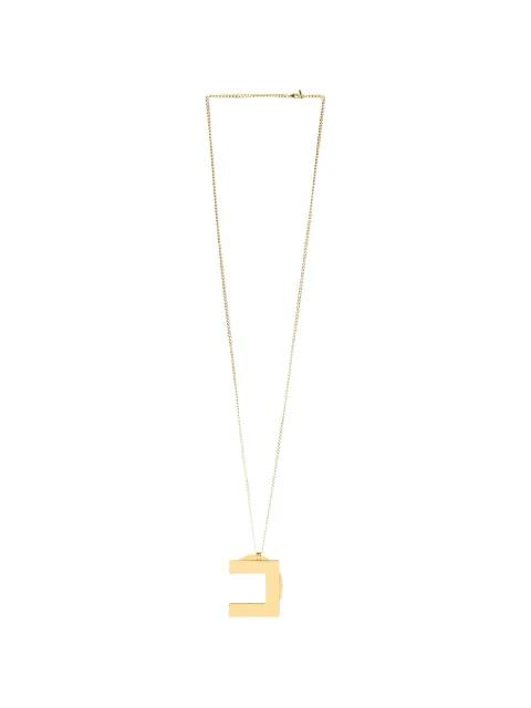 logo-charm curb-chain necklace by ELISABETTA FRANCHI