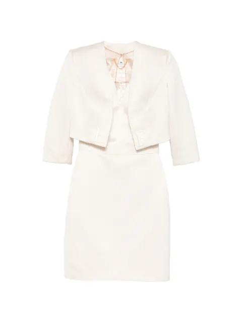 logo cropped jacket dress by ELISABETTA FRANCHI