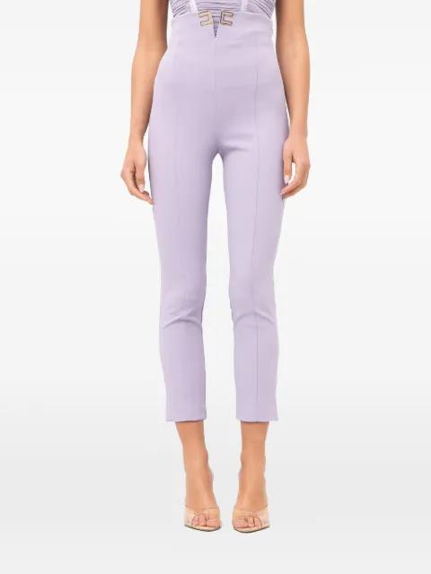 logo cropped trousers by ELISABETTA FRANCHI