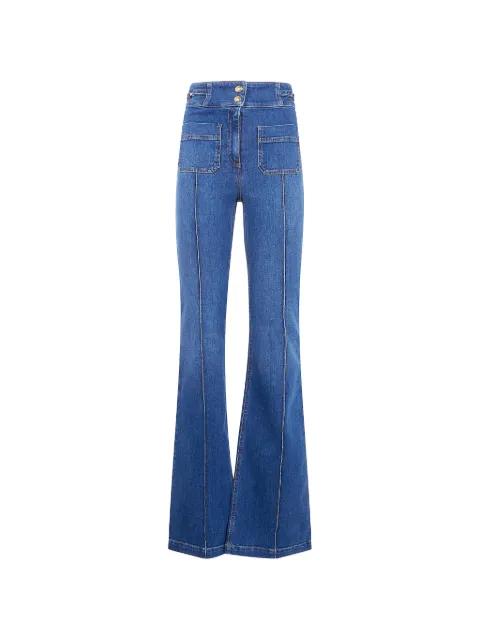 logo-detail boot-cut jeans by ELISABETTA FRANCHI